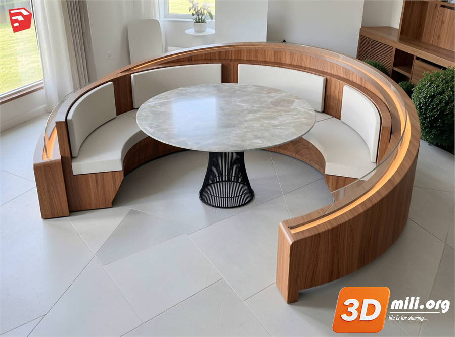 Cafe Furniture Skp Files 